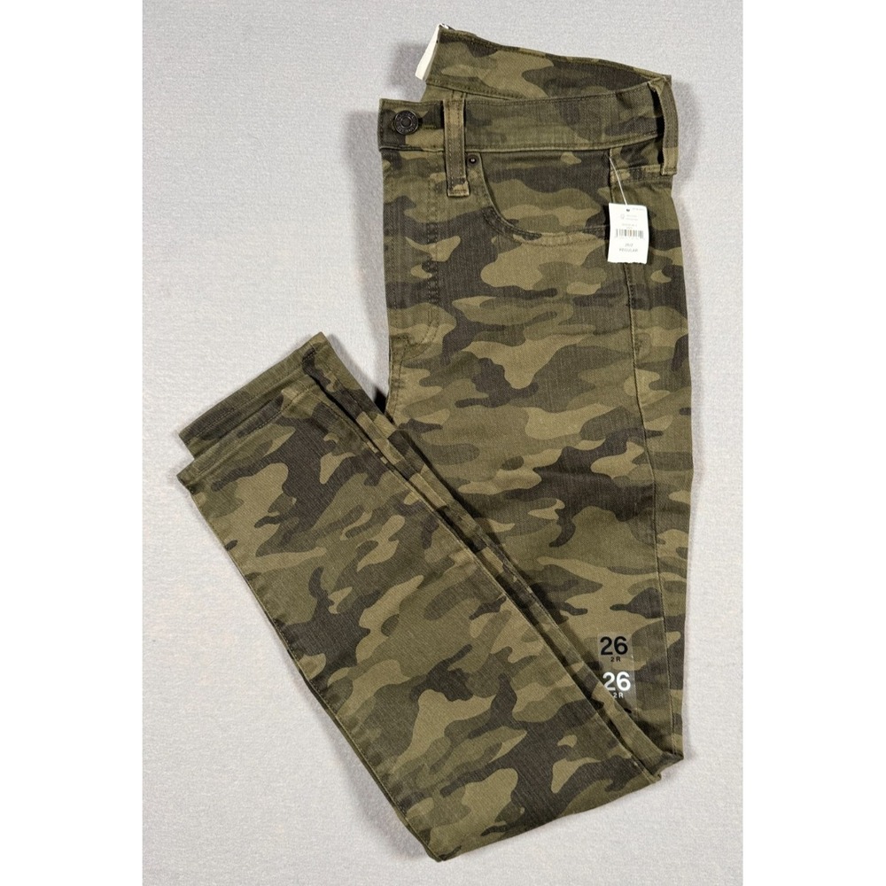 Gap Women's True Skinny High Rise Skinny Camo Jeans - Size 26  / 2R - NEW W/Tags